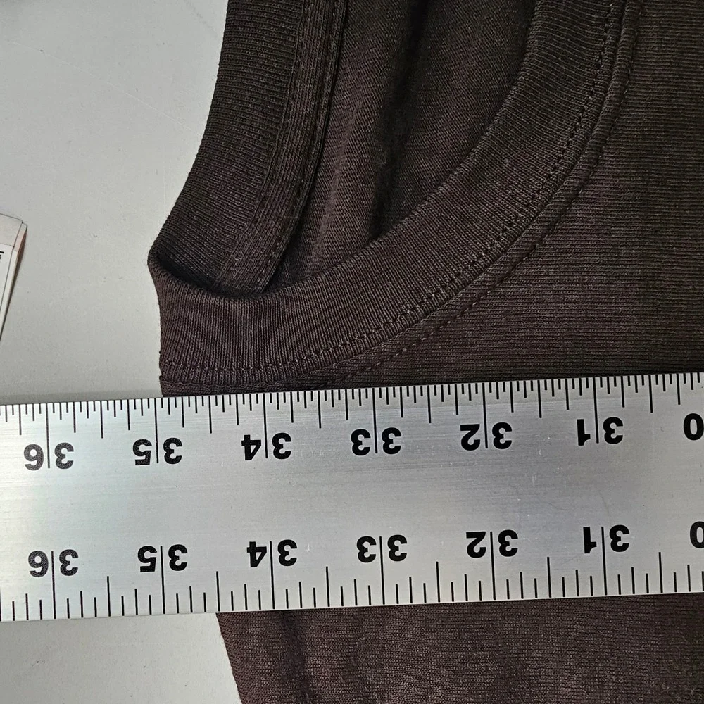 NEW Gildan Ultra Cotton Pocket T-Shirt 5XL Brown Relaxed Fit Menswear Casual - Picture 9 of 9